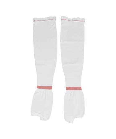 Fyearfly compression stockings compression stockings 15 - 20 mmHg breathable support thighs high compression stockings white m