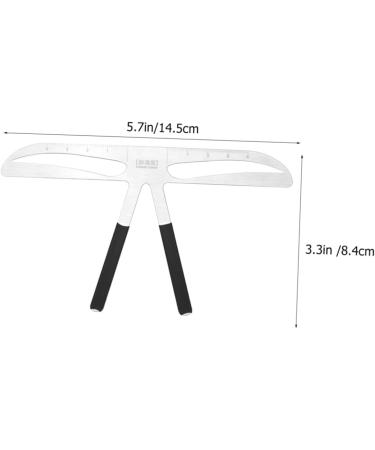 Didiseaon Bubble Leveler Eyebrow Marker Stainless Tattoos Eyebrow Ruler Position Ruler Triangle Eyebrow Marks - Buy Online on GoSupps.com