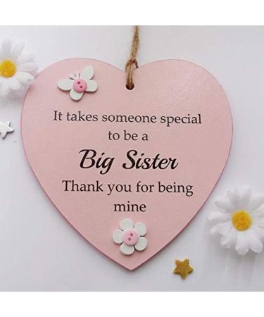 Craftworks Originals It Takes Someone Special To Be A Big Sister Wooden Keepsake Gift Heart 13 x 13 cm