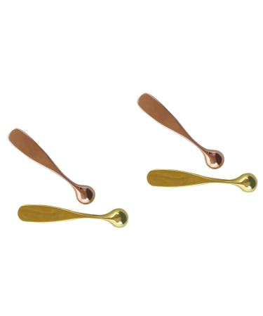 Beavorty 4 pieces facial tools scratchboard tools massage tool eye cream massage stick swelling eye tools skin care make-up spoon eye face wing eye massage device