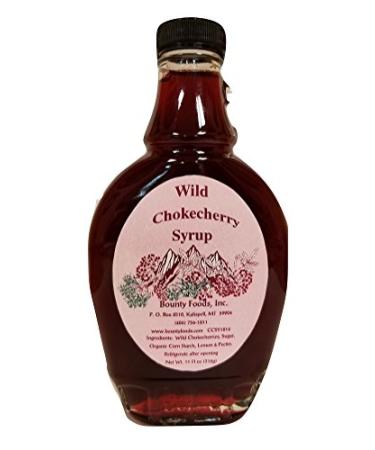 Montana Chokecherry Syrup Breakfast Toppings - 11 oz Real Fruit Grown & Hand Picked in the Wild from Bounty Foods for Coffee - Pancakes & Waffles - Cocktails - Gluten-Free - Non-GMO (CC Sy 11oz) Chokecherry 11 Ounce (Pack of 1)