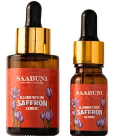 Saabuni Illuminating Anti Aging Serum for Face Pure Ayurveda Saffron Oil for Skin Glow Fine Line and Wrinkles Vegan All Natural Face Oil 30 ml (30ml) - Buy Online on GoSupps.com