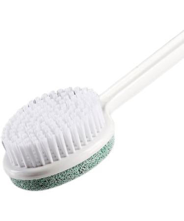 Long Handled Foot Scrub Brush with Pumice Stone | Bath and Shower Scrubber for Hard Skin | Exfoliating Foot Stone | 21 Bendable Sponge for Disabled | 1 Count - Buy Online on GoSupps.com