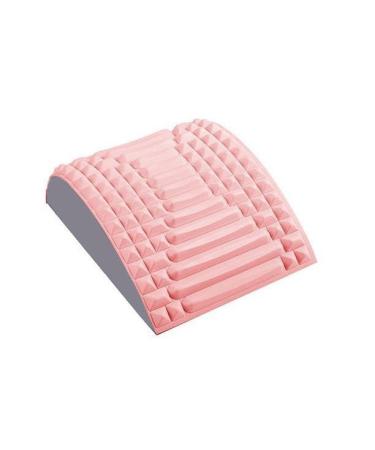 Mugeleen lumbar vertebrae supports Eva back cushion step staircase cubes orthopedic lumbar pillows massage pillows reduce spine back pain relief lordosis support (light pink)