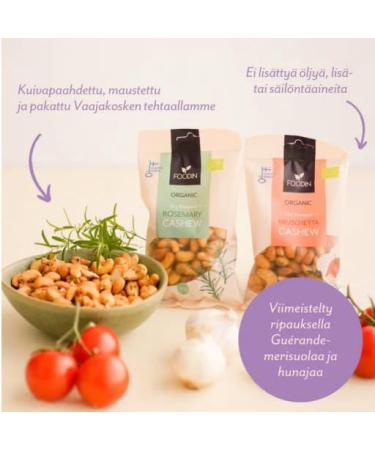 Foodin Dry Roasted Cashew Organic 140g Pack of 7 - Buy Online on GoSupps.com