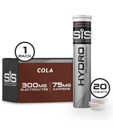 Science In Sport Hydro Hydration +Caffeine Tablets | Cola Flavour | 20 Effervescent Tablets - Buy Online on GoSupps.com