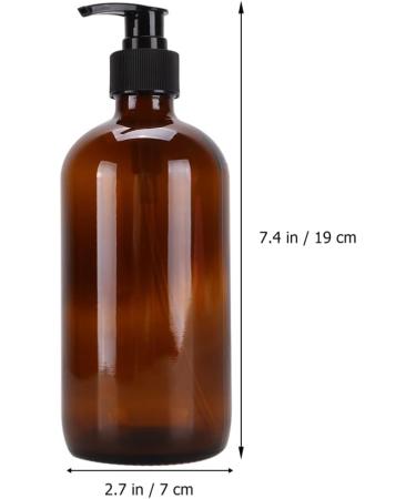 Buy Zerodeko 2pcs Empty Sub Bottle - 500ml Brown Cosmetics Holder for Travel & Storage | International Shipping - Buy Online on GoSupps.com