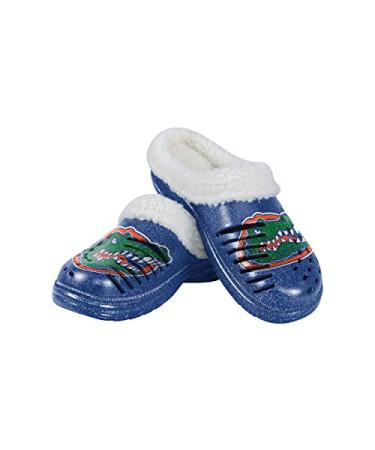 FOCO Women's NCAA College Team Logo Sherpa Lined Glitter Shoes Slipper Clogs Florida Gators 7-8 Glitter