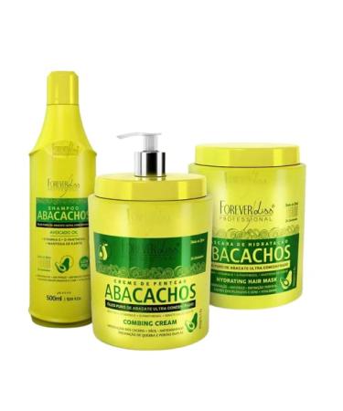 Forever Liss Avocado Hair Treatment Kit for Brazilian Curly Hair + Hydration Mask 950g + Gift - Buy Online on GoSupps.com