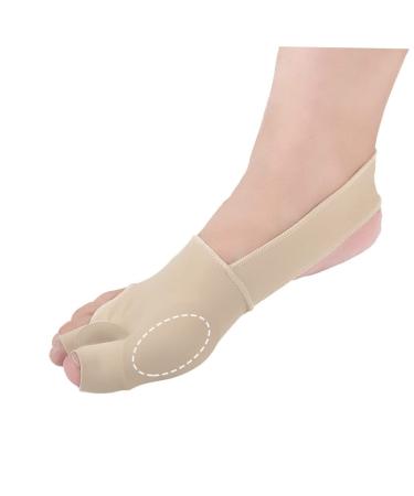 OHPHCALL 1 Pair Thumb Brace Foot Protectors for Feet Thumb Protector Toe Spacers Toe Straightener Toe Splint Thumb Bunions Protector Separator Ease Foot Pain Socks Splitter Gasket As Shown L