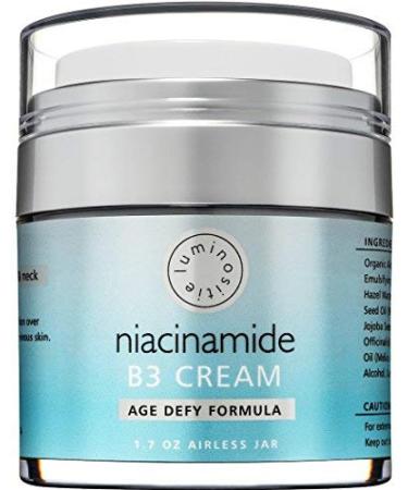 Niacinamide Vitamin B3 Cream Serum for Face & Neck - 1.7oz | Anti-Aging, Firms Skin, Reduces Wrinkles, Fades Dark Spots | Made in USA - Buy Online on GoSupps.com