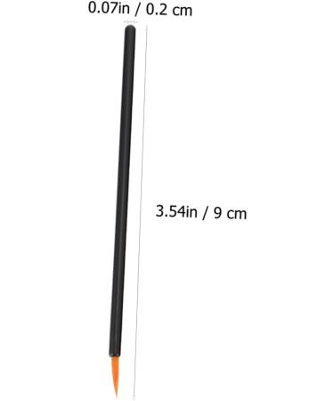 Housoutil 100pcs for Refined Practical Artificial Fiber Face Brush Eyeliner 9x6.5cm Black - Buy Online on GoSupps.com