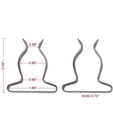 Stainless Steel Boat Hook Spring Clip Holder Bracket - Marine Spring Clip 9824S - 1 to 1-3/4 ID - Buy Online on GoSupps.com
