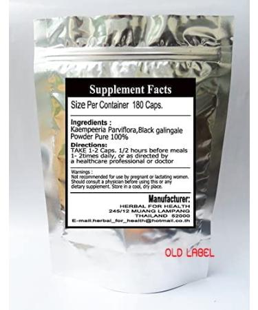 Kaempferia Parviflora Black Ginger 500mg 180 Capsules from Thailand - Buy Online on GoSupps.com