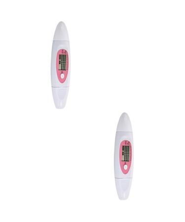 Beavorty 2pcs 3 1 Moisture Meter Min Spa Humidifier 3 in 1 Facial Moisture Oil Tester Sensor Detector Grease 13.5X2 CMx2pcs Pink+whitex2pcs