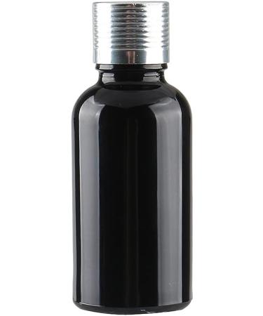 Tianzd 30ml Gloss Black Glass Bottles - 4 Pack with Sealed Stopper & Silver Cap | Perfect for Essential Oils Fragrance & Aromatherapy - International Shipping Available - Buy Online on GoSupps.com