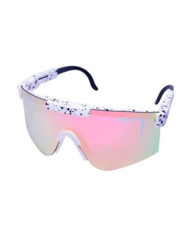 YEED Polarized Sports Sunglasses, UV400 Protection Cycling Glasses, Adjustable Sunglasses for Baseball Running Riding Golf Db-fhs11