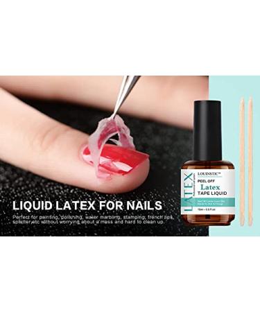 LOUINSTIC Quick Gel Polish Remover Kit - 3-5 Minute Nail Polish Removal with Peel Off Latex Tape Barrier - Buy Online on GoSupps.com