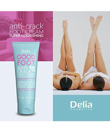 Delia Cosmetics Good Foot Cream - Regenerate Dry Feet & Protect Cracked Heels - 250 ml - Shop Internationally - Buy Online on GoSupps.com