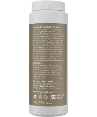 Margaret Dabbs Margaret Dabbs Pure Feet Foot Powder for Odour Control and Freshness 50g - Buy Online on GoSupps.com