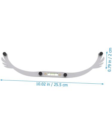 Beavorty 3pcs white outfit eye brow shaping kit eyebrow ruler mapping eyebrow line aluminum alloy - Buy Online on GoSupps.com