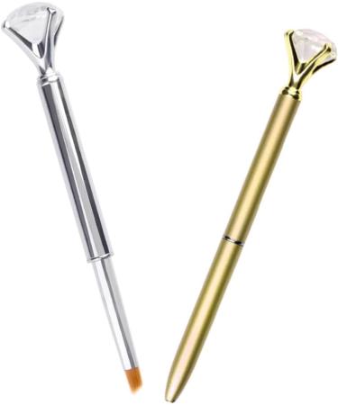 Beavorty 1 Set nail art pen nail polish liner nail painting brush nail decoration brush nail brush pen nail art brush nail drawng brush kit de manicura Nail Pen quartz 19.5*10cm Golden - Buy Online on GoSupps.com