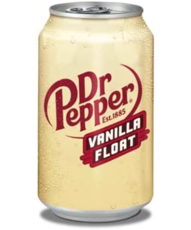 Dr Pepper Vanilla Float Popular Summer Beverage Mixed With Natural Vanilla Flavor - 12 fl oz Pack of 12 - Buy Online on GoSupps.com