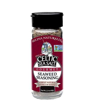 Celtic Sea Salt Gourmet Shaker  Versatile Adds Umami Taste to a Variety of Dishes, High in Naturally Occurring Iodine, Seaweed Seasoning, 2.3 Ounce