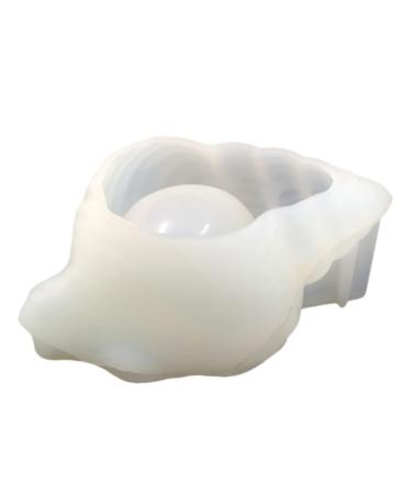 COHEALI 2pcs Conch Storage Box De Para Gelatinas Diy Storage Tray Storage Container Mold 3d Whitex2pcs 11x7cmx2pcs