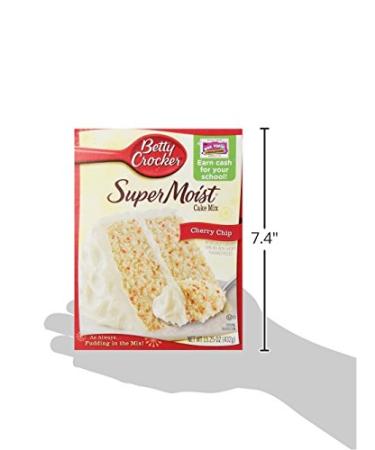 Betty Crocker Super Moist Cherry Chip Cake Mix 15.25 oz - Delicious & Easy to Bake - Buy Online on GoSupps.com