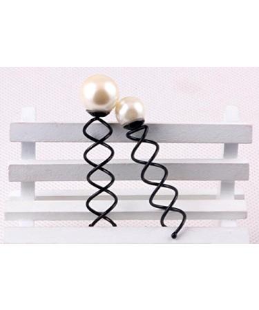 Erioctry Pearl Hair Clip Spiral Shape - 6pcs Small (1.4cm) for DIY or Salon Hairstyles | Shipping Worldwide - Buy Online on GoSupps.com