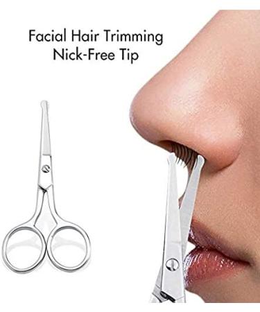 LIVINGO Premium Manicure Scissors - Stainless Steel Grooming Kit for Nails, Eyebrows, and Skin - 3.5 inch Silver - Buy Online on GoSupps.com