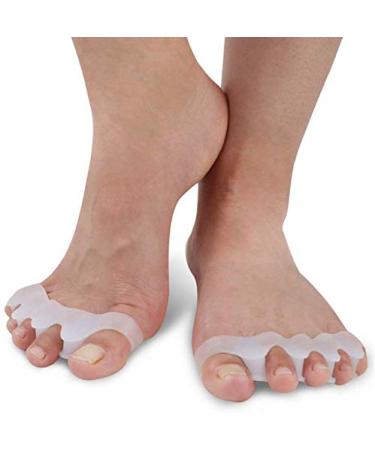 XinLace Bunion Corrector Gel Toe Separators Silicone Toe Spacers Corrects Toes for Hammer Toe Treatment and Foot Pain Relief