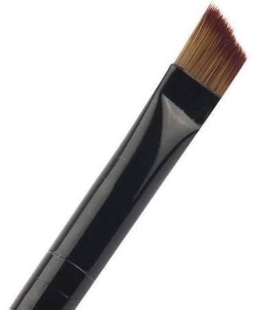 Eyeliner Eyebrow Makeup Brush Duo - LyDia Professional Black Flat Angled Eye Brow/Eyeliner/Eyeshadow Makeup Brush + LyDia Professional Black/Golden Eyeliner Cosmetic Makeup Brush - Buy Online on GoSupps.com