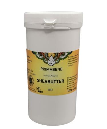 Primabene Shea Butter Organic pure (1 x 500 g) 500 g (1 pack)