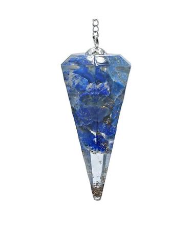1 Orgone pendulum lapis lazuli with facet tapering - 11 measurement of fine energies radiesthesia