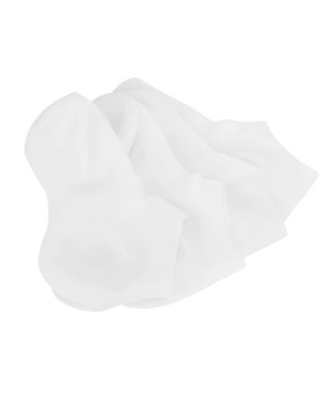 Verdant Touch Dead Skin Removal Socks Moisturizing Exfoliating Foot Care Socks 2 Pairs SEBS Material White Medium (36-38)