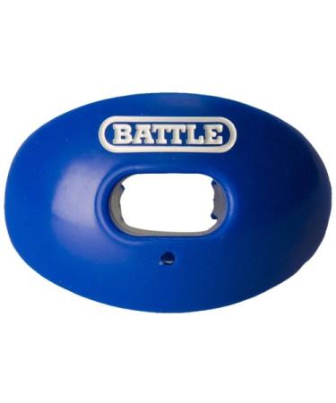 Battle Oxygen Lip Protector Mouthguard with Convertible Strap  Football and Sports Mouth Guard  Maximum Oxygen Supply  Mouthpiece Fits With or Without Braces  Impact Shield Covers Lips and Teeth One Size Royal Blue