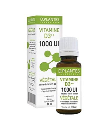 D.Plantes - Vitamin D3++ 1000 IU - Plant - 20 ml - Pack of 2