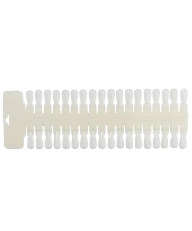 ANKROYU 36 Tips Nail Gel Color Display Nail Polish Tips Display Rack Cards Double Nail Gel Display Sided Practice Samples Training Tools(A)