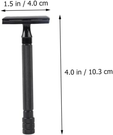 Minkissy Manual Razor Nose Hair Cutter & Mustache Trimmer | Stainless Steel Edge Razor Blades - Perfect Gift for Men - Buy Online on GoSupps.com