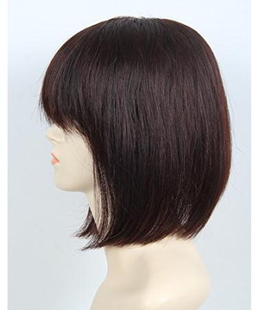 Remehi 35.6 cm (14 Inch) Dark Brown Real Hair Top Piece - Long Straight Hair Parts & Fringes for Women - Buy Online on GoSupps.com