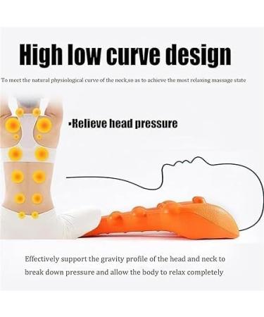 Botizr Point Trigger Point Massager & Neck Pillow - Relaxation for Back Neck & Shoulders | TMJ Pain Relief | Orange - Buy Online on GoSupps.com
