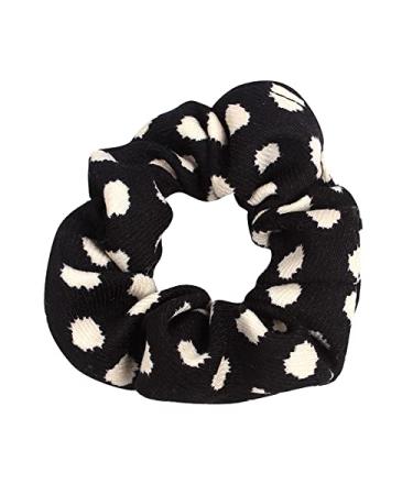 6 Pack Polka Dot Velvet Hair Scrunchies - Ponytail Holder & Bracelet for Girls - Buy Online on GoSupps.com