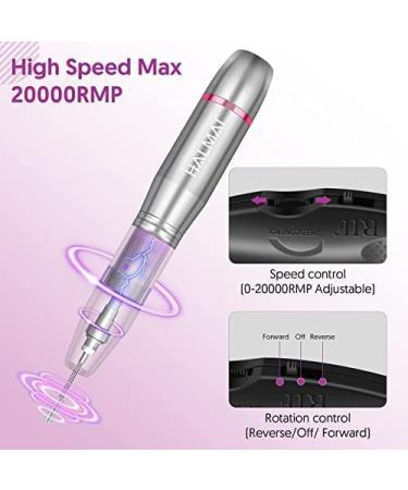 HALMAI Electric Nail Drill Machine with 11 in 1 Kit - Portable Nail File for Acrylic Gel Nails - Manicure Pedicure Tool - Buy Online on GoSupps.com