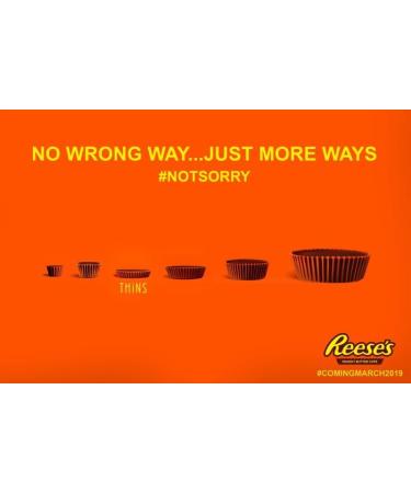 Reese's Chocolate Candy Peanut Butter Cups Thins Individually Wrapped - 680g/23.8 oz. - Buy Online on GoSupps.com