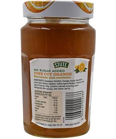 Stute No Sugar Added Fine Cut Orange Marmalade 430g - Buy Online on GoSupps.com