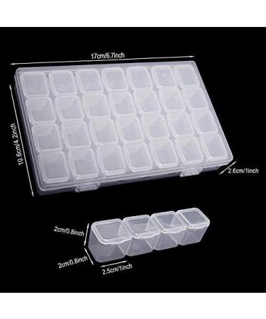 3 Pack 28 Slots Diamond Embroidery Storage Case for DIY 5D Diamond Painting - Buy Online on GoSupps.com
