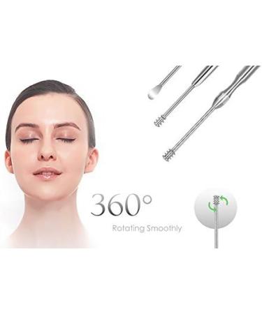 Ear Wax Remover BESTHINKY 7Pcs Professional Stainless Steel Ear Cleaner Spoon Kit Ear Pick with Storage Box (silver) - Buy Online on GoSupps.com