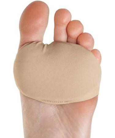 BALL OF FOOT CUSHION SLEEVES - Metatarsal Pads for Burning Sensations, Metatarsalgia Pain Relief - Gel Pads for Men & Women - Beige - Buy Online on GoSupps.com